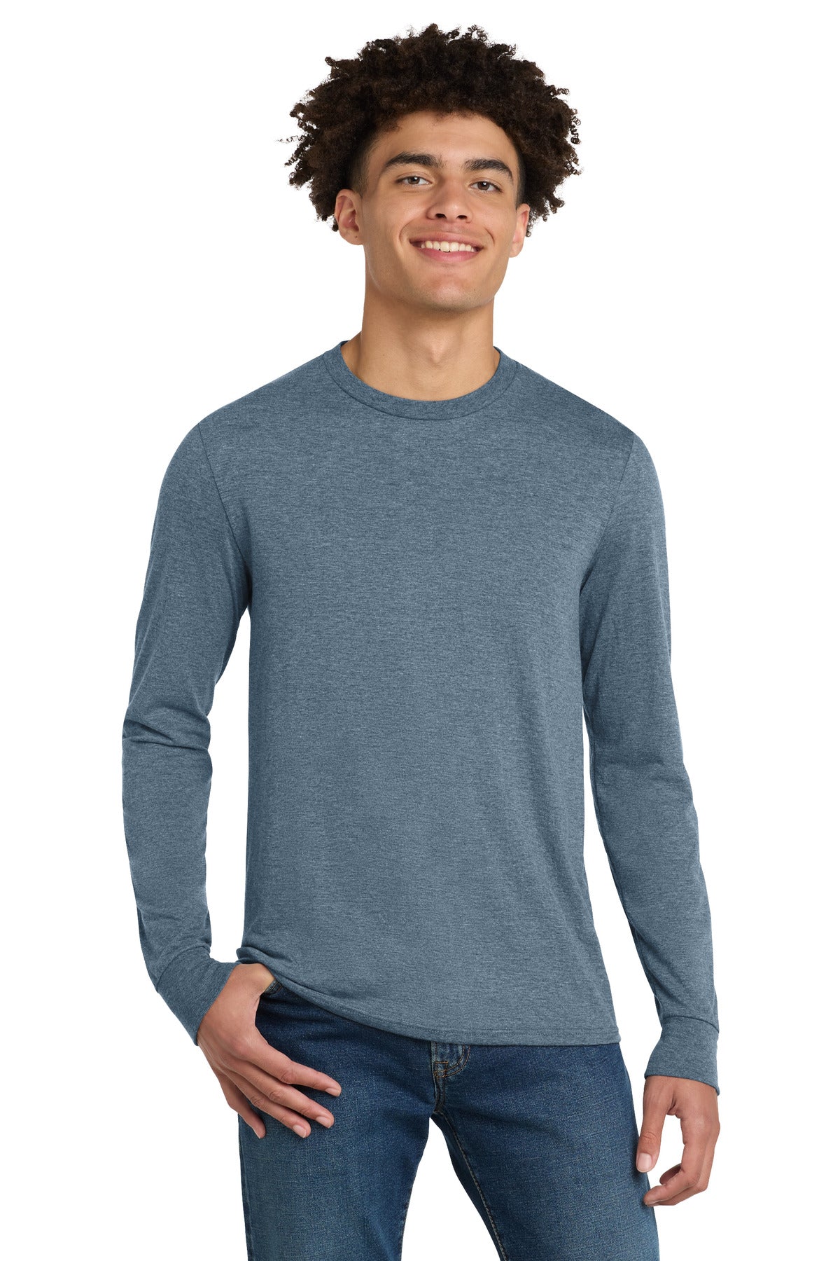 District ®  Perfect Tri ®  Long Sleeve Tee . DM132 | Add Your Logo