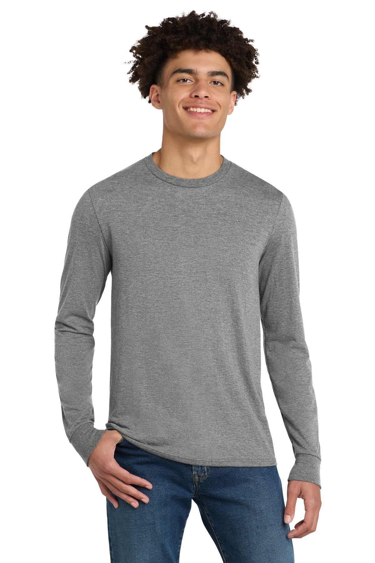 District ®  Perfect Tri ®  Long Sleeve Tee . DM132 | Add Your Logo