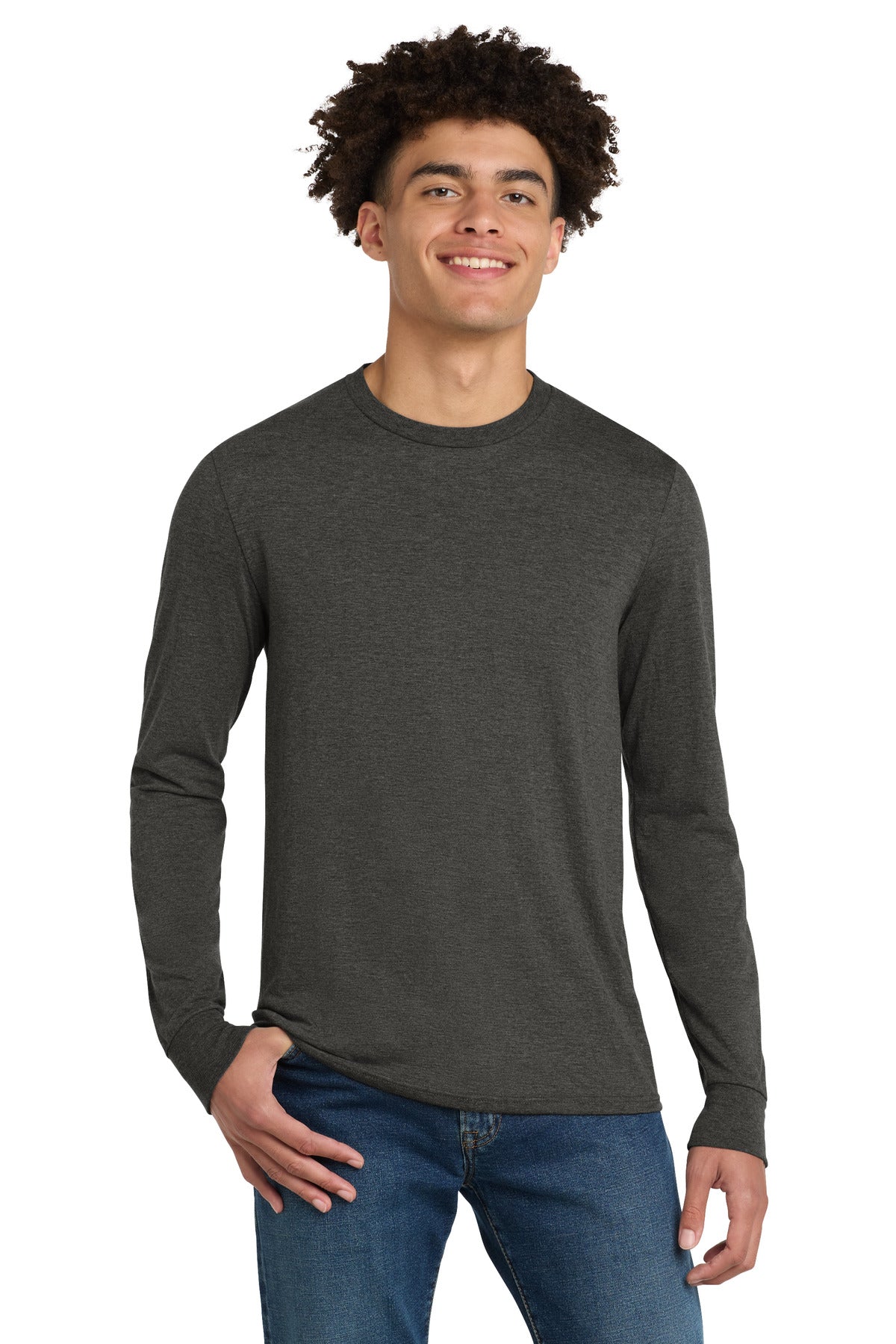 District ®  Perfect Tri ®  Long Sleeve Tee . DM132 | Add Your Logo