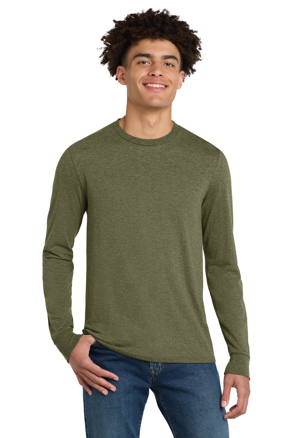 District ®  Perfect Tri ®  Long Sleeve Tee . DM132 | Add Your Logo