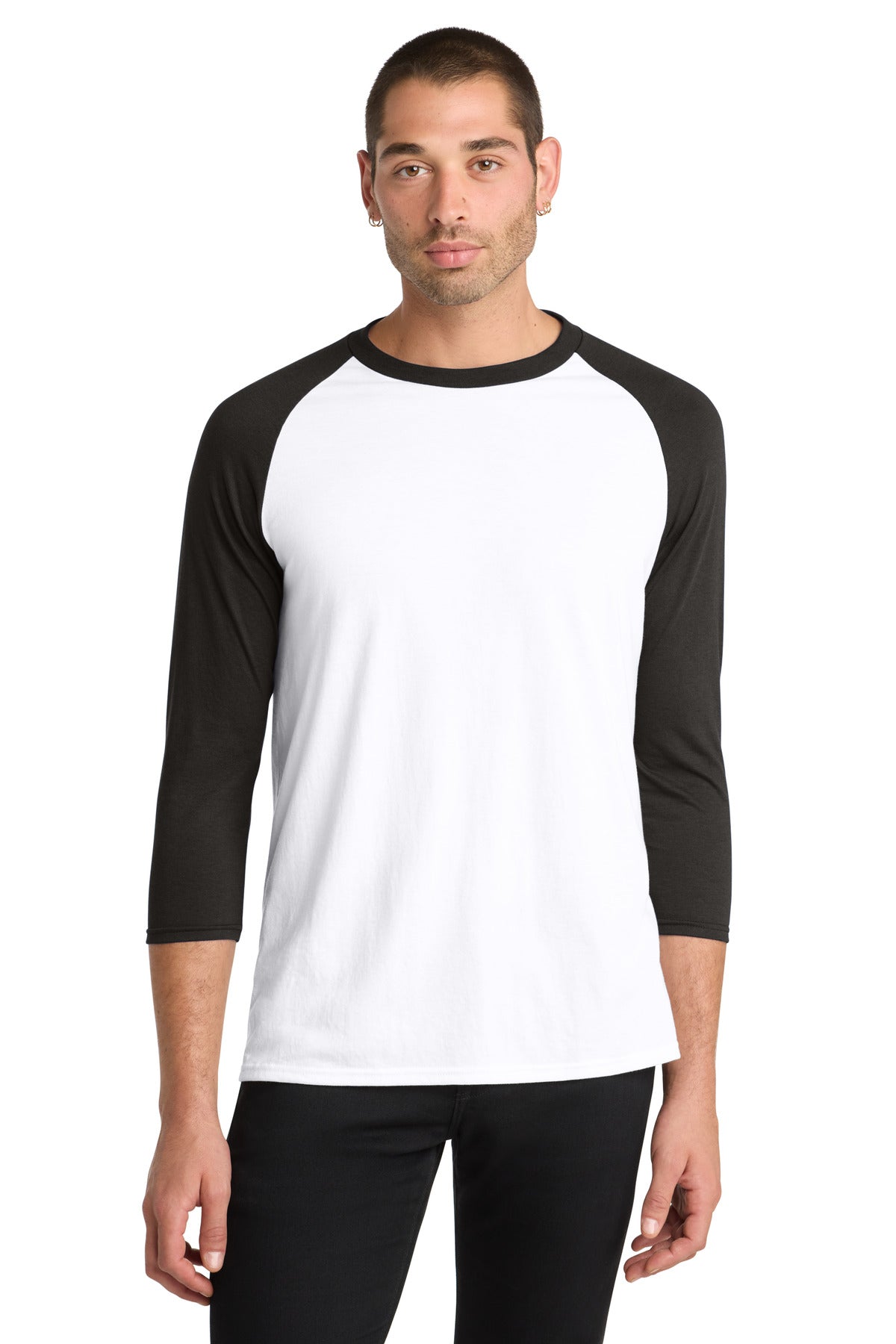 District  ®  Perfect Tri ®  3/4-Sleeve Raglan. DM136 | Add Your Logo
