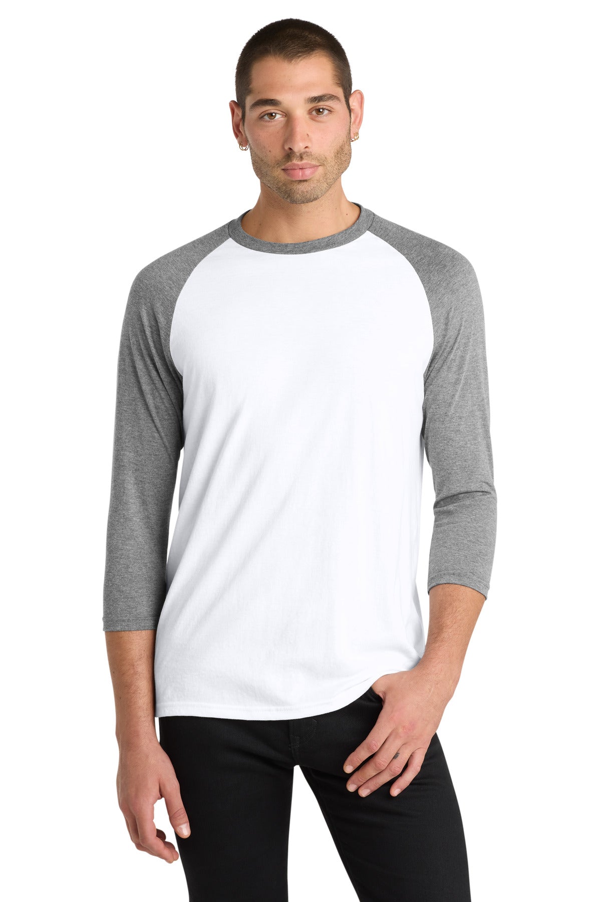 District  ®  Perfect Tri ®  3/4-Sleeve Raglan. DM136 | Add Your Logo