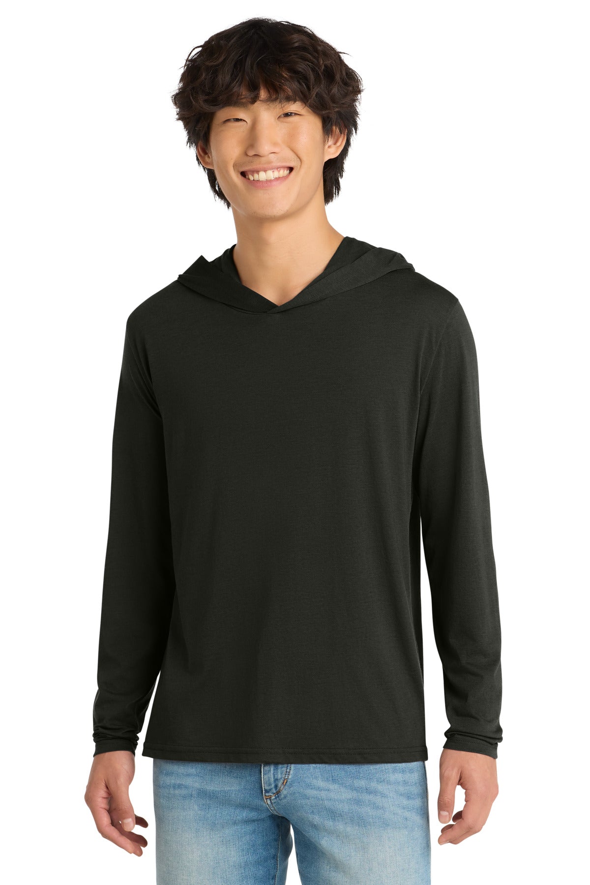 District ®  Perfect Tri ®  Long Sleeve Hoodie. DM139 | Add Your Logo