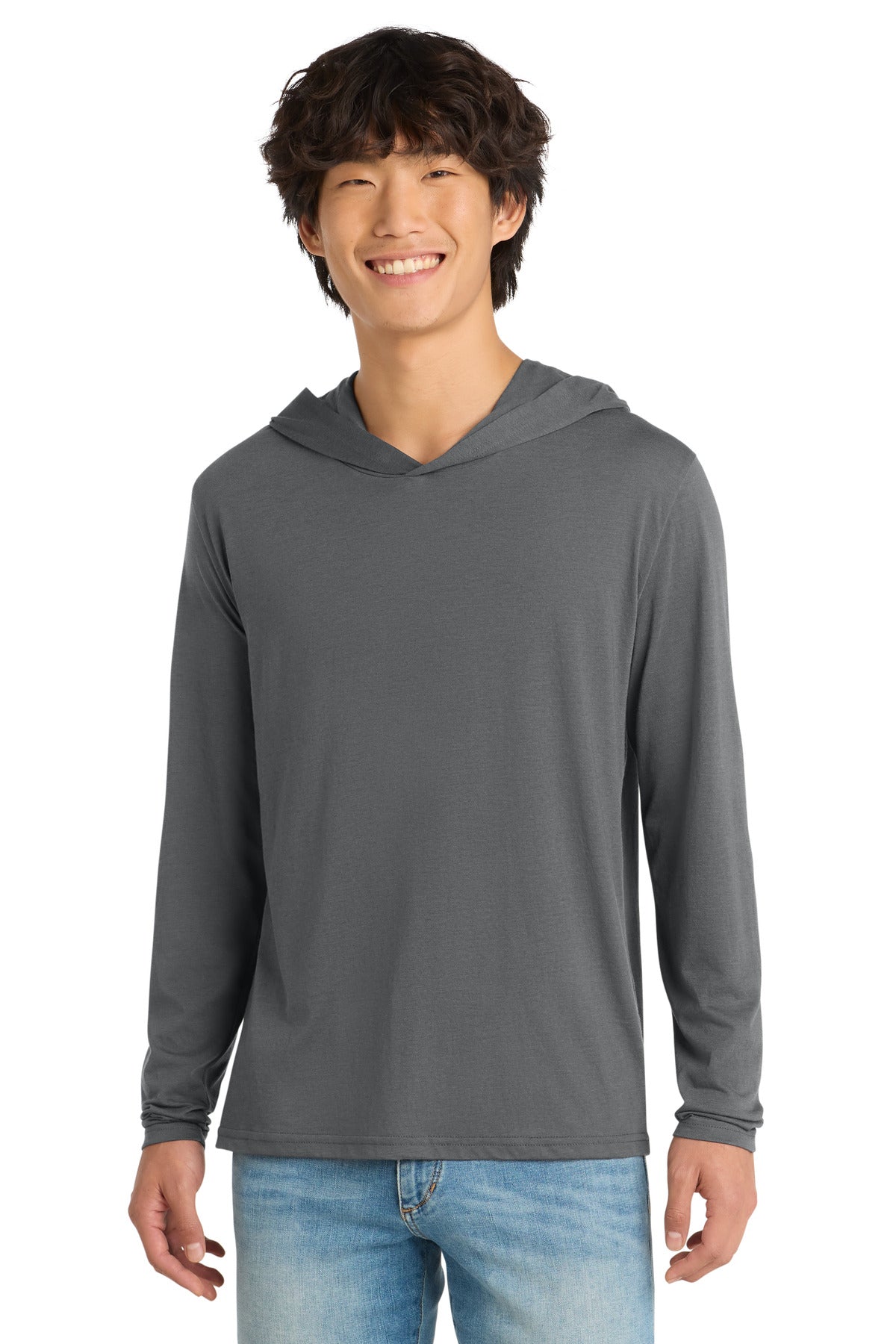 District ®  Perfect Tri ®  Long Sleeve Hoodie. DM139 | Add Your Logo