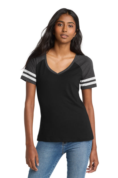 District  ®  Women's Game V-Neck Tee. DM476 | Add Your Logo