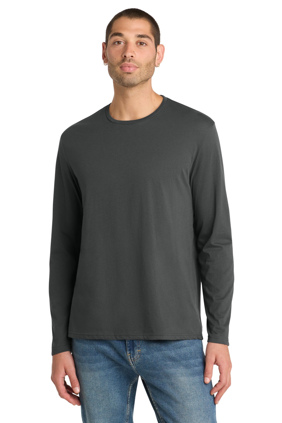 District  ®  Perfect Weight ®  Long Sleeve Tee. DT105 | Add Your Logo