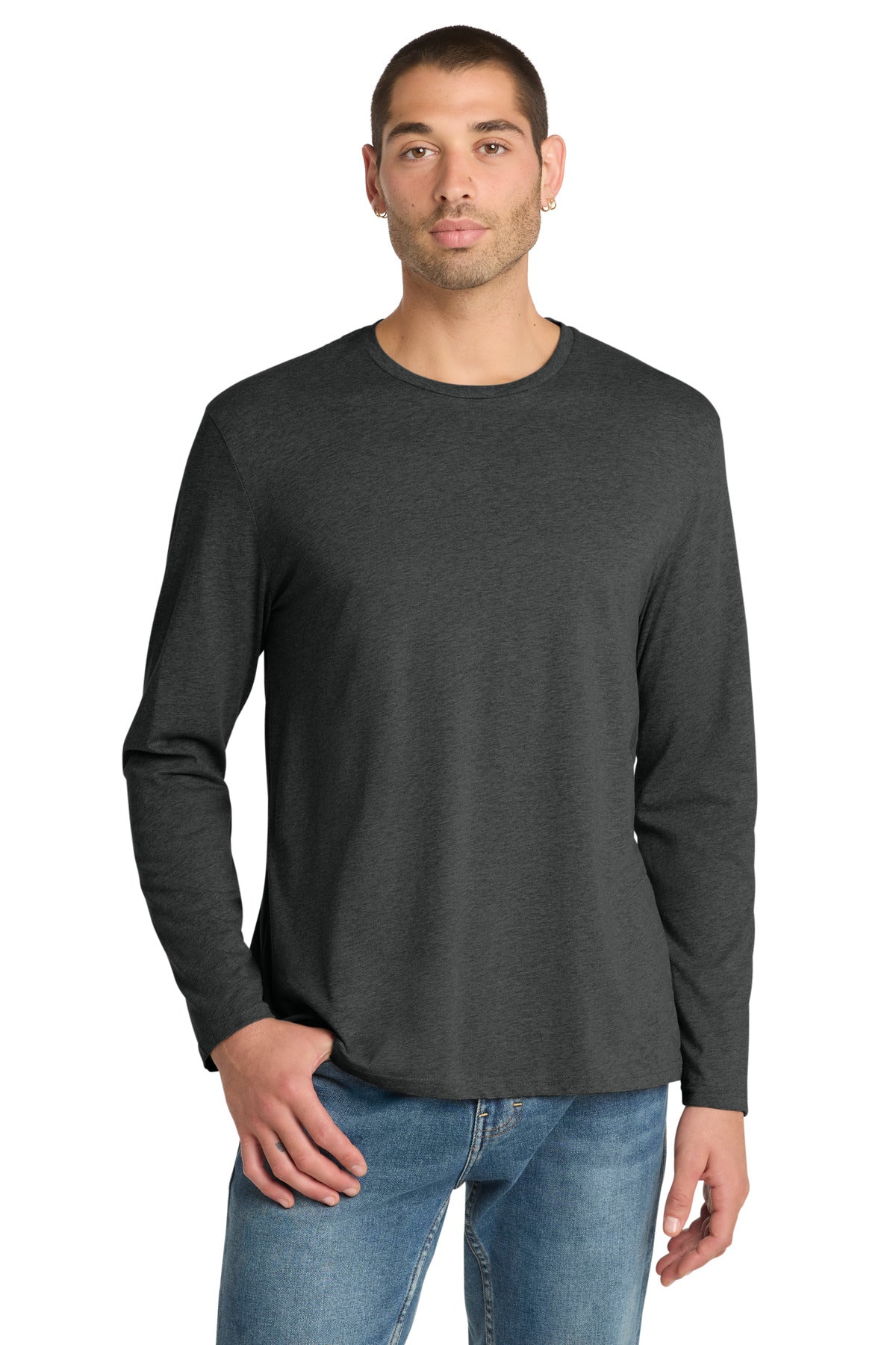 District  ®  Perfect Weight ®  Long Sleeve Tee. DT105 | Add Your Logo