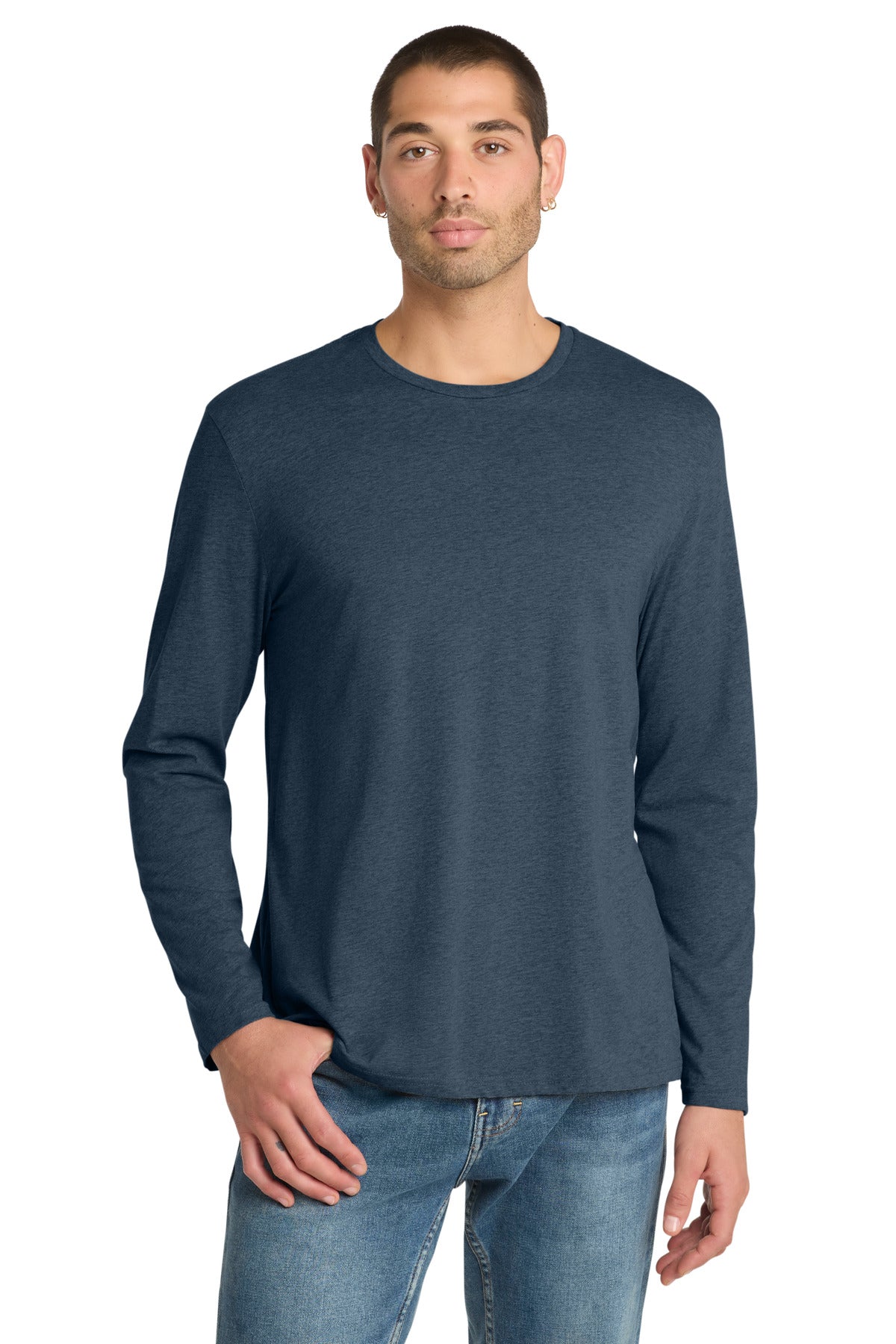 District  ®  Perfect Weight ®  Long Sleeve Tee. DT105 | Add Your Logo