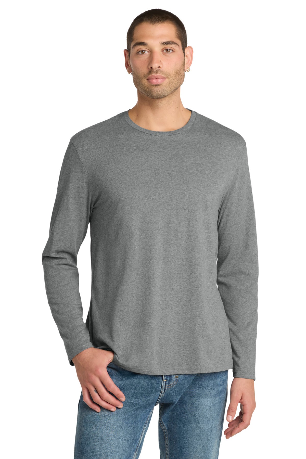 District  ®  Perfect Weight ®  Long Sleeve Tee. DT105 | Add Your Logo