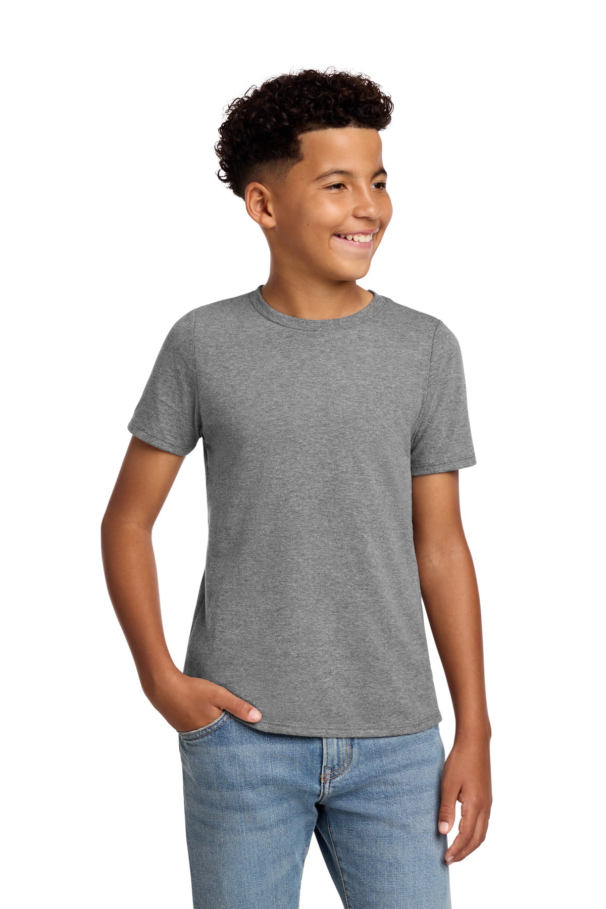 District ®  Youth Perfect Blend ®  CVC Tee DT108Y | Add Your Logo