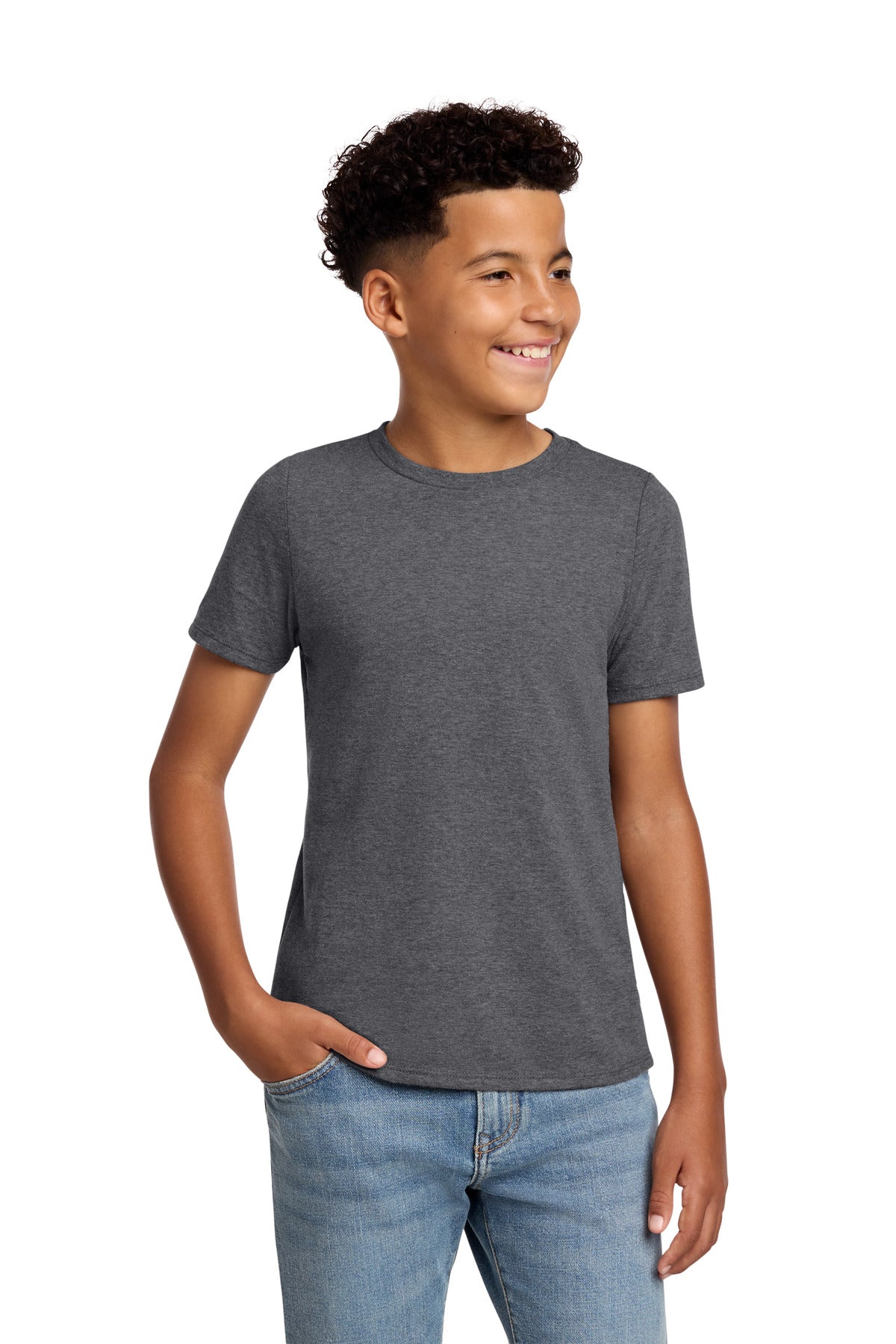 District ®  Youth Perfect Blend ®  CVC Tee DT108Y | Add Your Logo