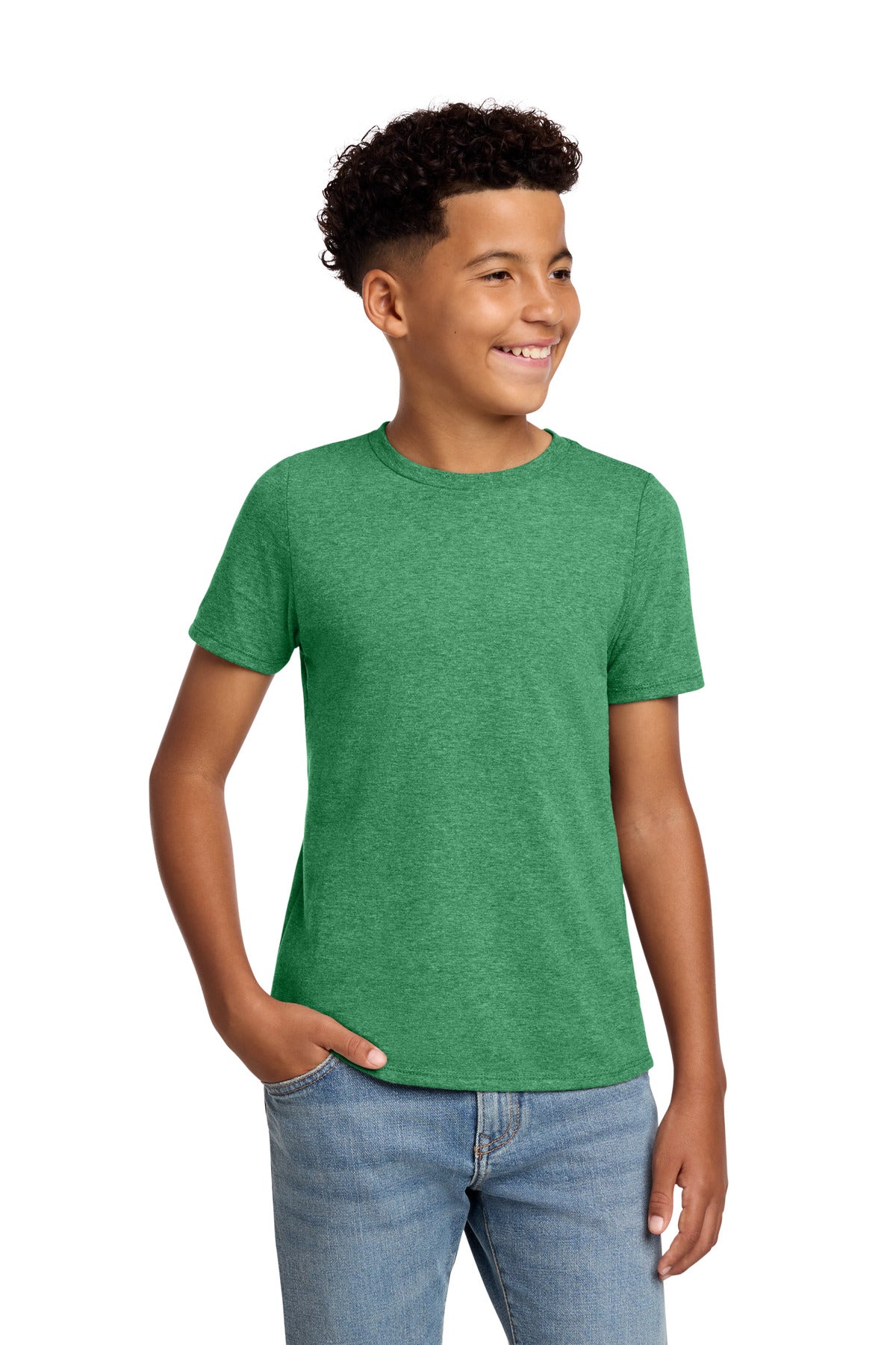 District ®  Youth Perfect Blend ®  CVC Tee DT108Y | Add Your Logo
