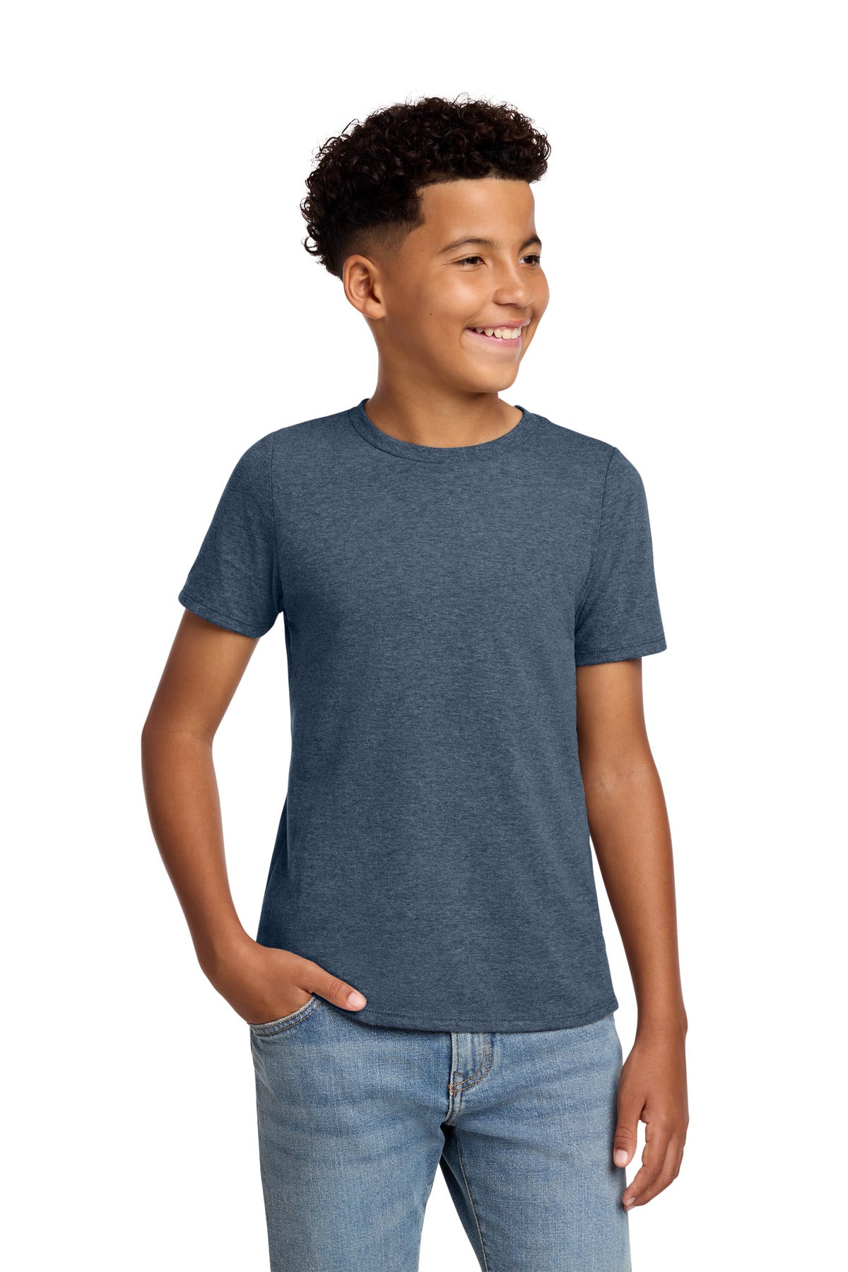 District ®  Youth Perfect Blend ®  CVC Tee DT108Y | Add Your Logo