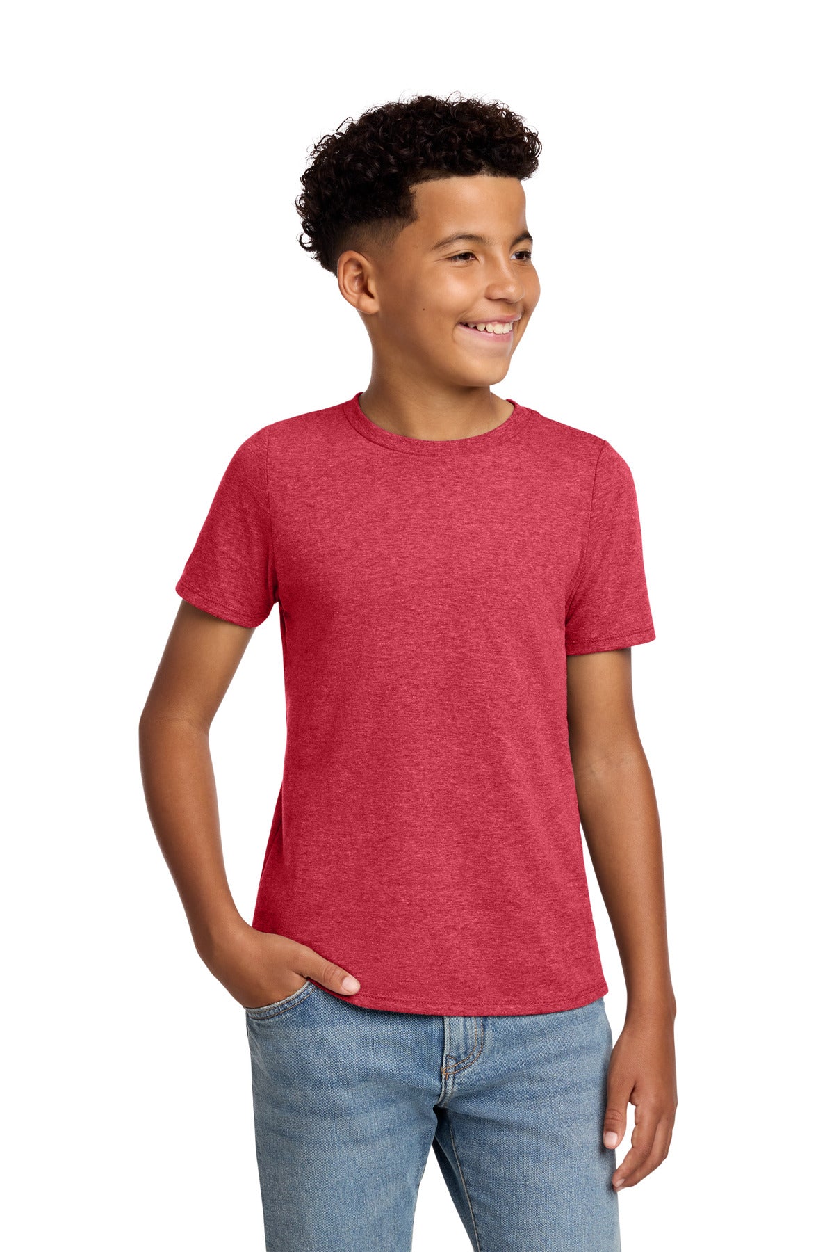 District ®  Youth Perfect Blend ®  CVC Tee DT108Y | Add Your Logo
