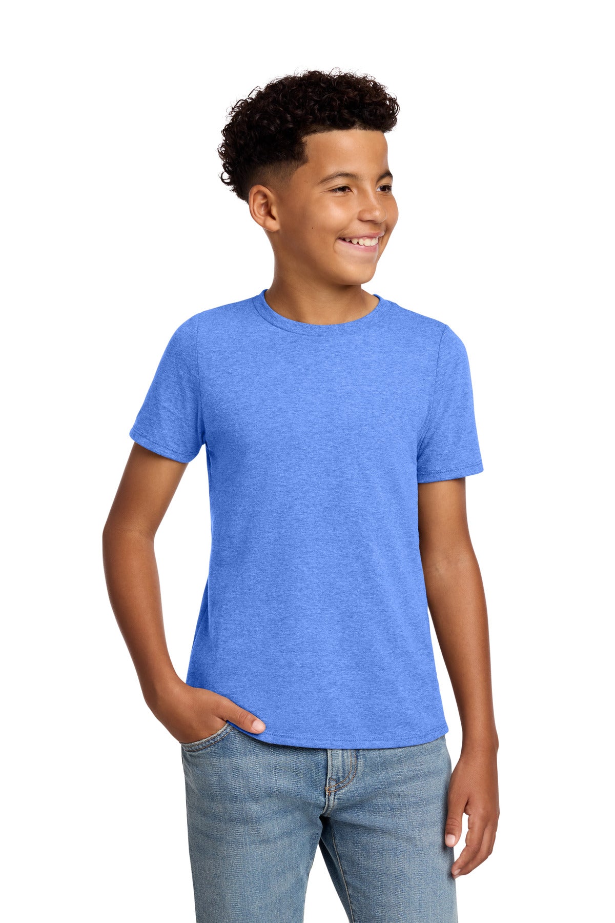 District ®  Youth Perfect Blend ®  CVC Tee DT108Y | Add Your Logo