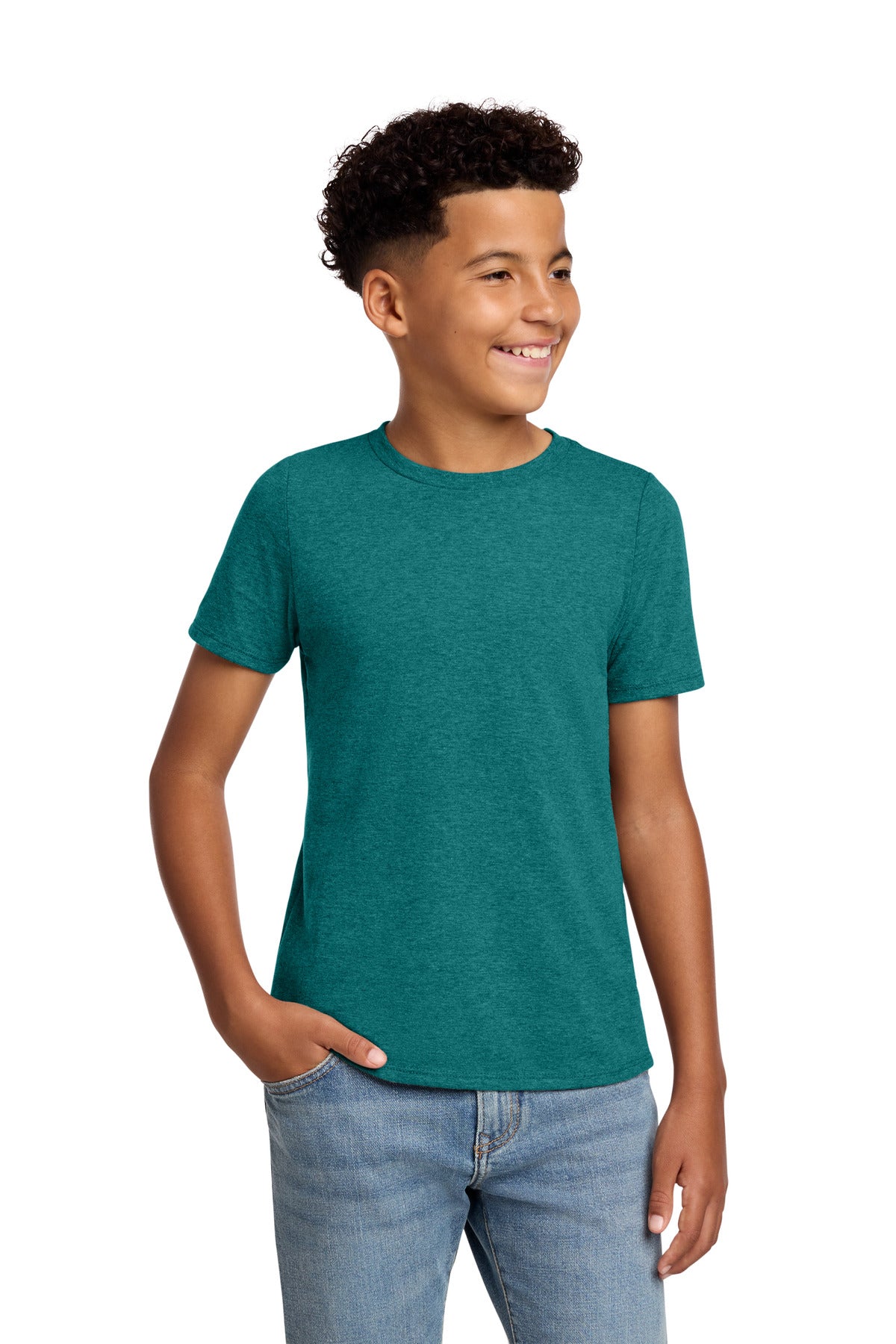 District ®  Youth Perfect Blend ®  CVC Tee DT108Y | Add Your Logo