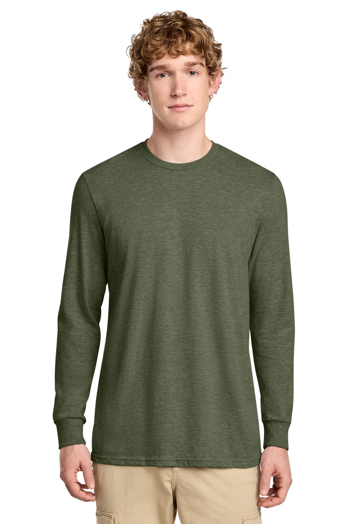 District ®  Perfect Blend ®  CVC Long Sleeve Tee DT109 | Add Your Logo
