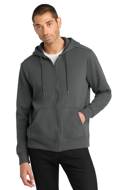 District  ®  Perfect Weight  ®  Fleece Full-Zip Hoodie DT1103 | Add Your Logo