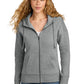 District  ®  Women's Perfect Weight  ®  Fleece Drop Shoulder Full-Zip Hoodie DT1104 | Add Your Logo
