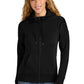 District  ®  Women's Perfect Weight  ®  Fleece Drop Shoulder Full-Zip Hoodie DT1104 | Add Your Logo