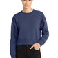 District  ®  Women's Perfect Weight  ®  Fleece Cropped Crew DT1105 | Add Your Logo
