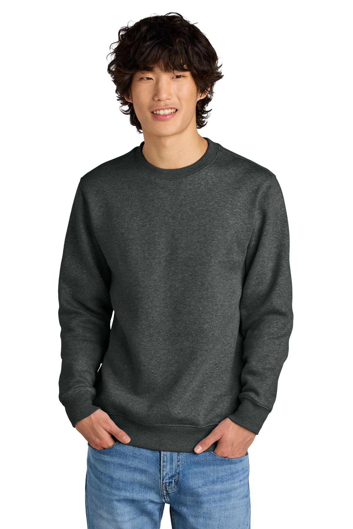 District ®  Perfect Weight ®  Fleece Crew DT1106 | Add Your Logo