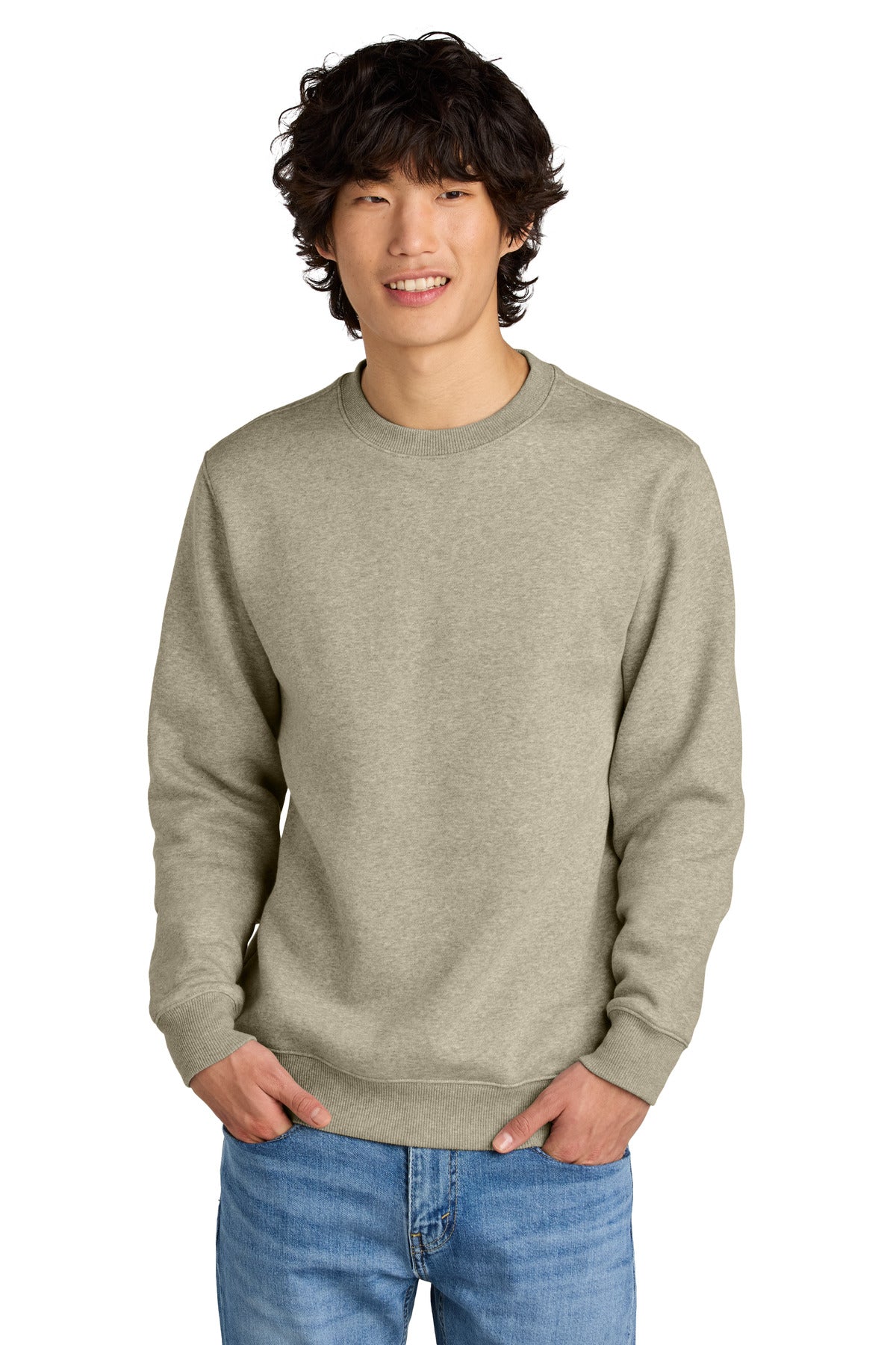 District ®  Perfect Weight ®  Fleece Crew DT1106 | Add Your Logo
