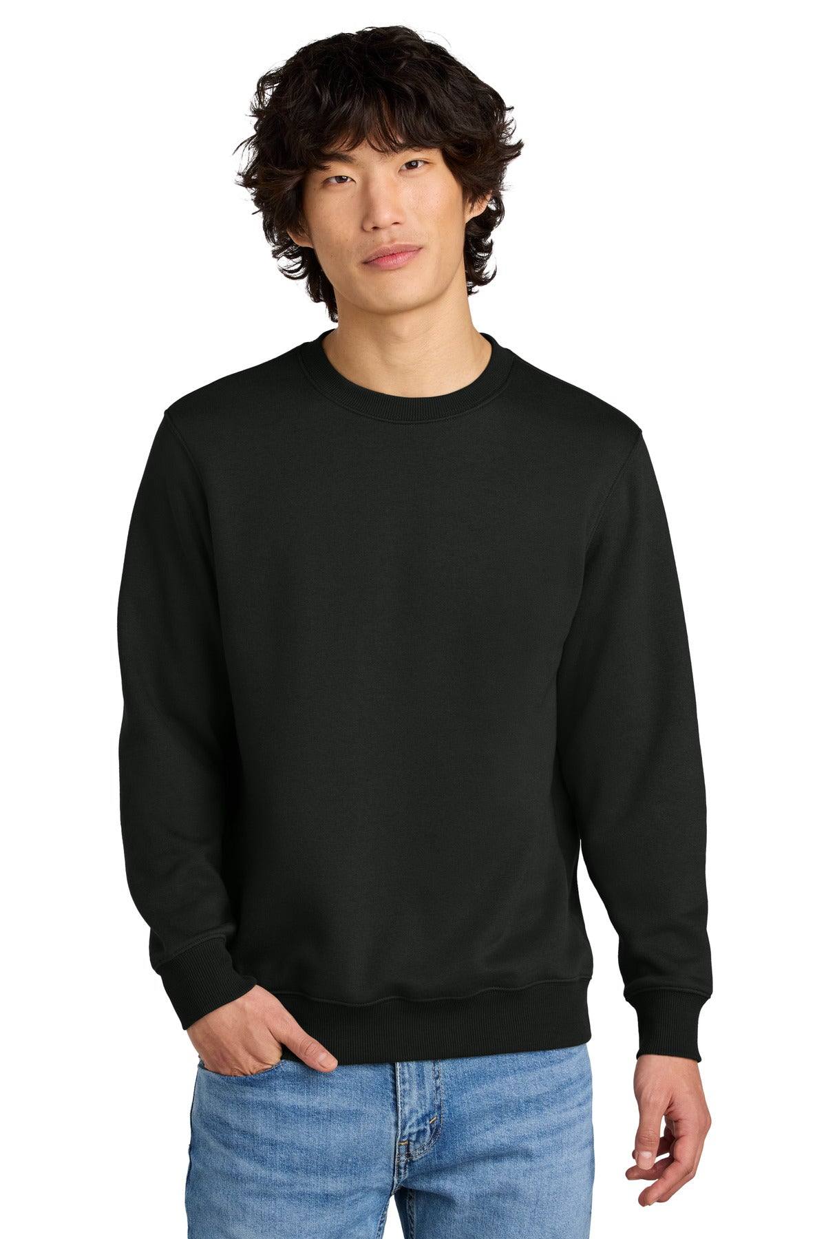 District ®  Perfect Weight ®  Fleece Crew DT1106 | Add Your Logo