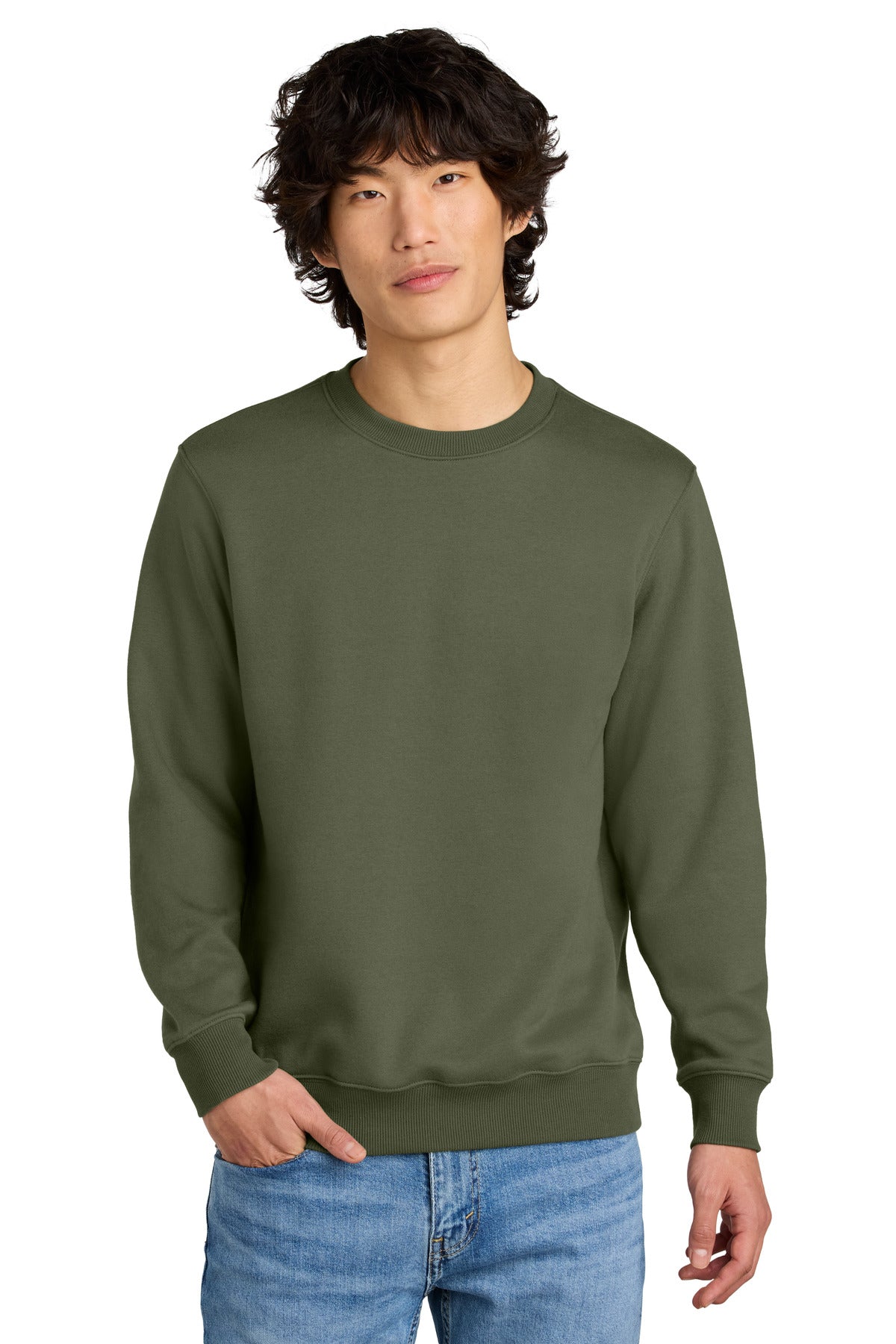 District ®  Perfect Weight ®  Fleece Crew DT1106 | Add Your Logo