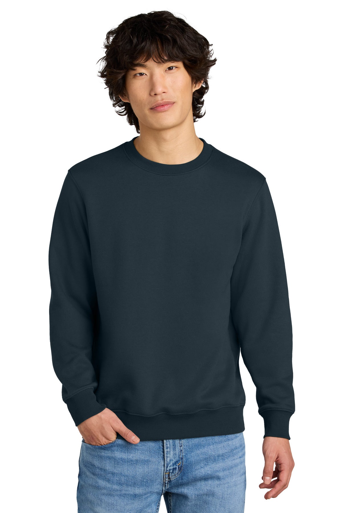 District ®  Perfect Weight ®  Fleece Crew DT1106 | Add Your Logo