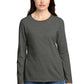 District ®  Women's Perfect Blend ®  CVC Long Sleeve Tee DT110 | Add Your Logo