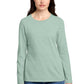 District ®  Women's Perfect Blend ®  CVC Long Sleeve Tee DT110 | Add Your Logo