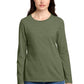District ®  Women's Perfect Blend ®  CVC Long Sleeve Tee DT110 | Add Your Logo