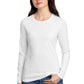 District ®  Women's Perfect Blend ®  CVC Long Sleeve Tee DT110 | Add Your Logo