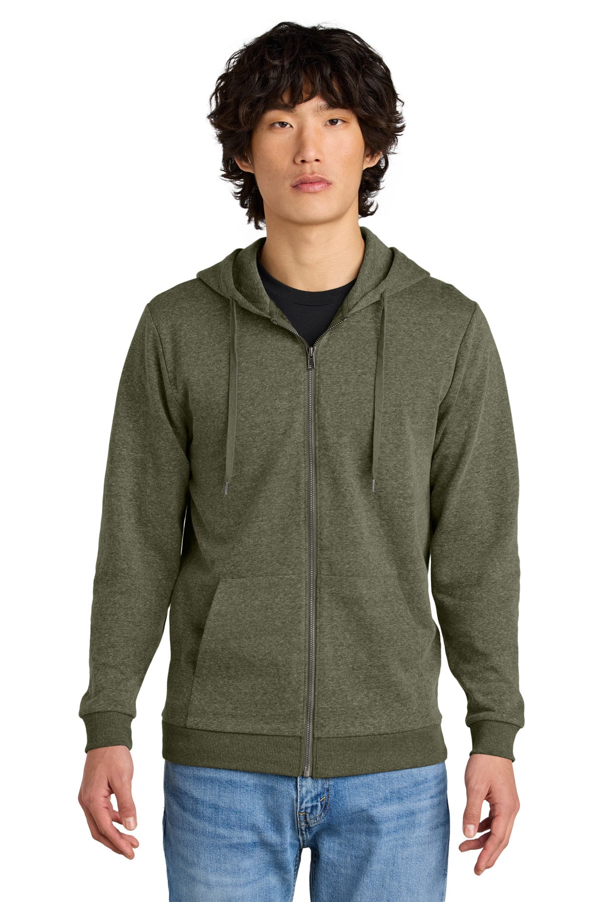 District ®  Perfect Tri ®  Fleece Full-Zip Hoodie DT1302 | Add Your Logo
