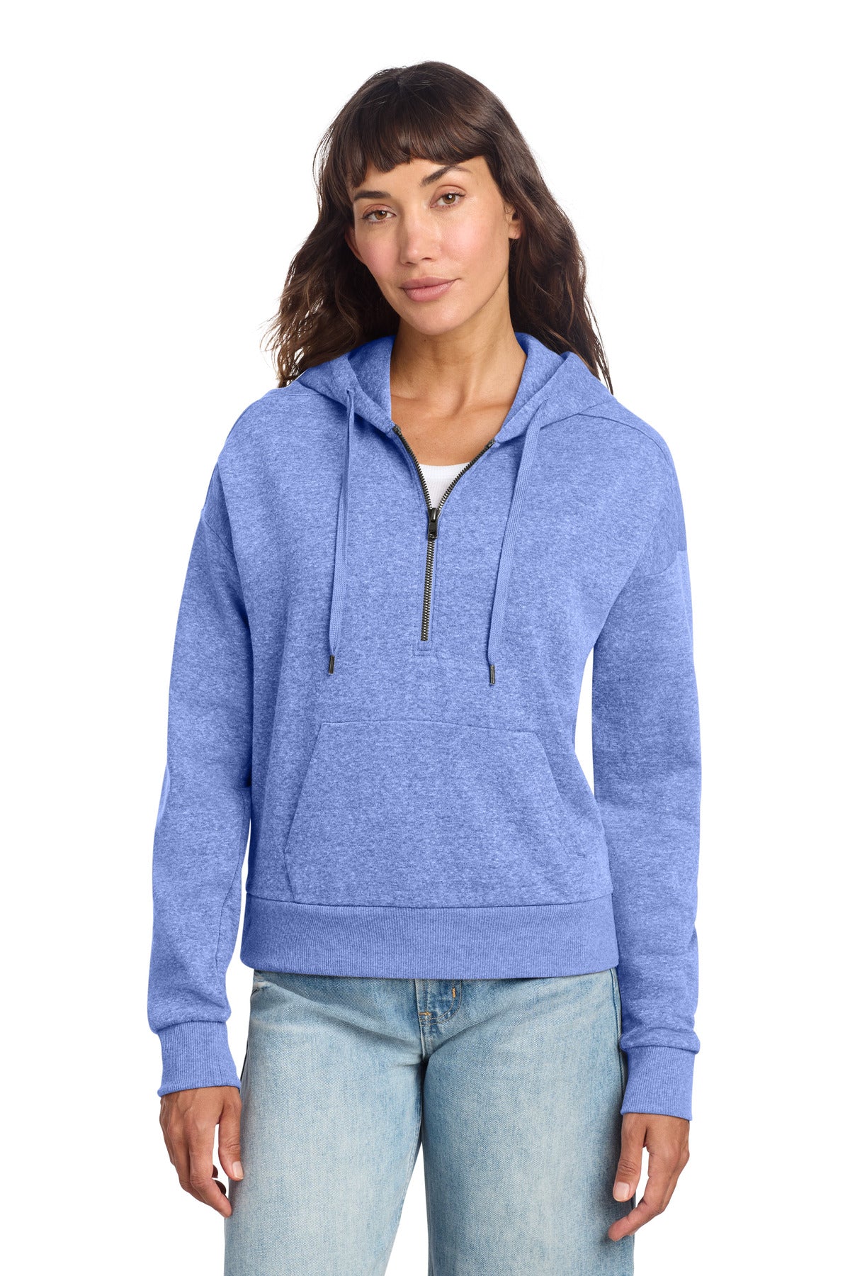 District ®  Women's Perfect Tri ®  Fleece 1/2-Zip Pullover DT1311 | Add Your Logo