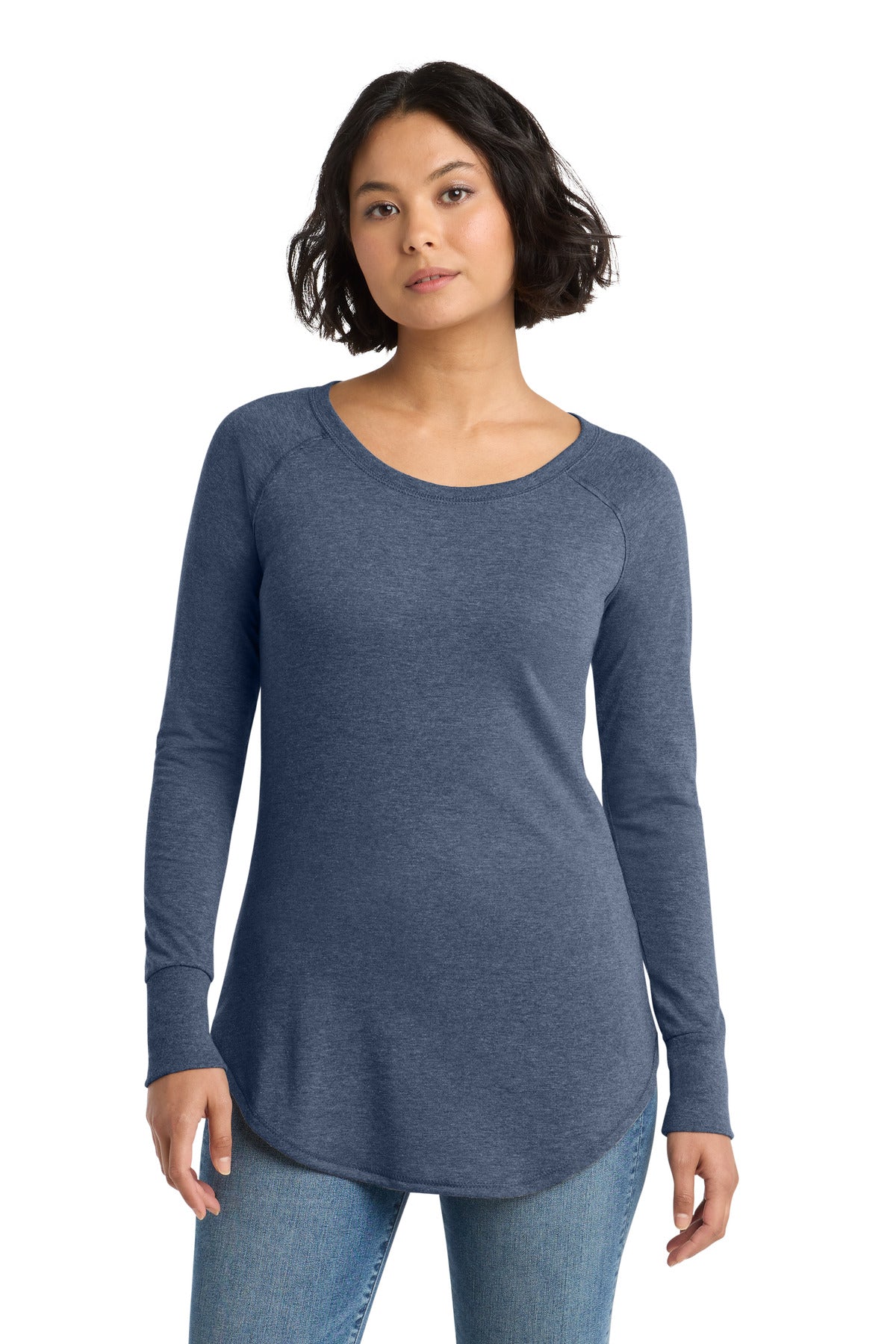 District  ®  Women's Perfect Tri  ®  Long Sleeve Tunic Tee. DT132L | Add Your Logo