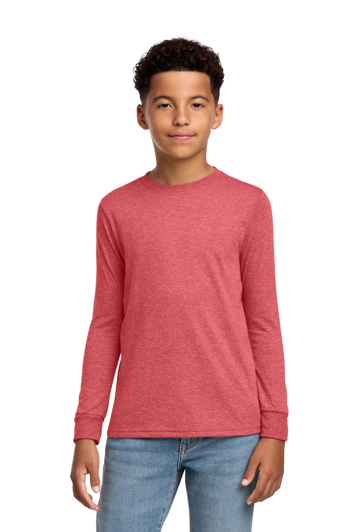 District ®  Youth Perfect Tri ®  Long Sleeve Tee DT132Y | Add Your Logo
