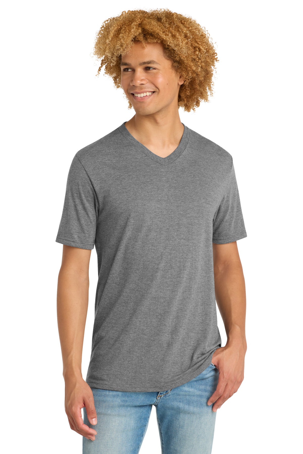 District  ®   Perfect Tri ®  V-Neck Tee. DT1350 | Add Your Logo