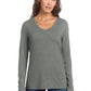District ®  Women's Perfect Tri ®  Long Sleeve V-Neck Tee DT135 | Add Your Logo