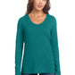 District ®  Women's Perfect Tri ®  Long Sleeve V-Neck Tee DT135 | Add Your Logo