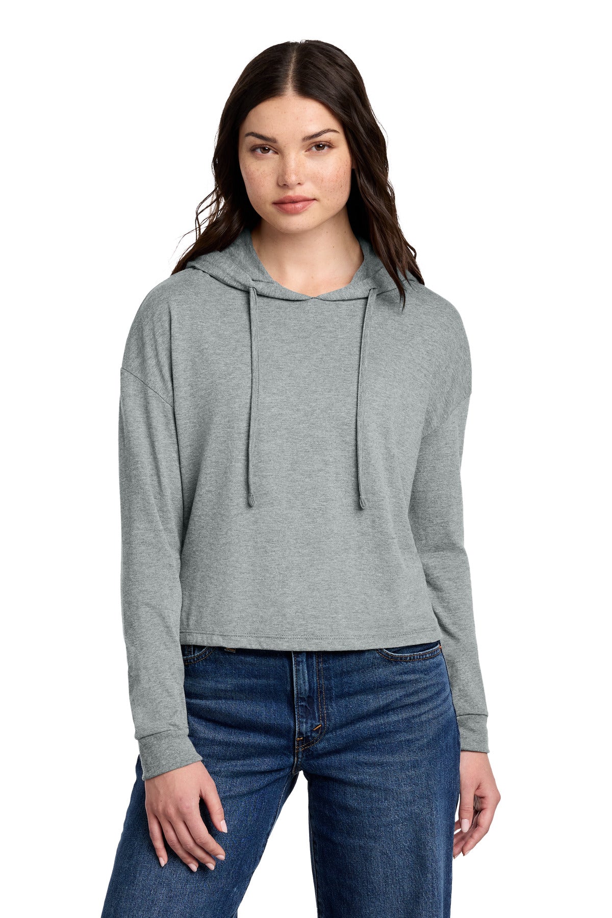 District ®  Women's Perfect Tri ®  Midi Long Sleeve Hoodie DT1390L | Add Your Logo