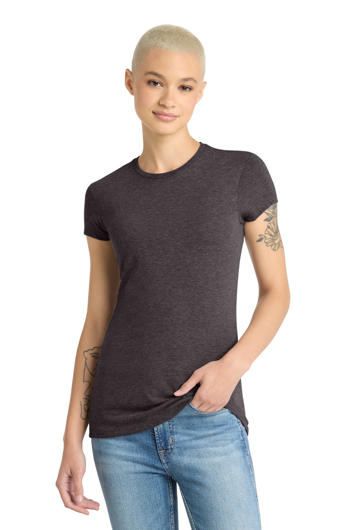 District  ®  Women's Fitted Perfect Tri  ®  Tee. DT155 | Add Your Logo
