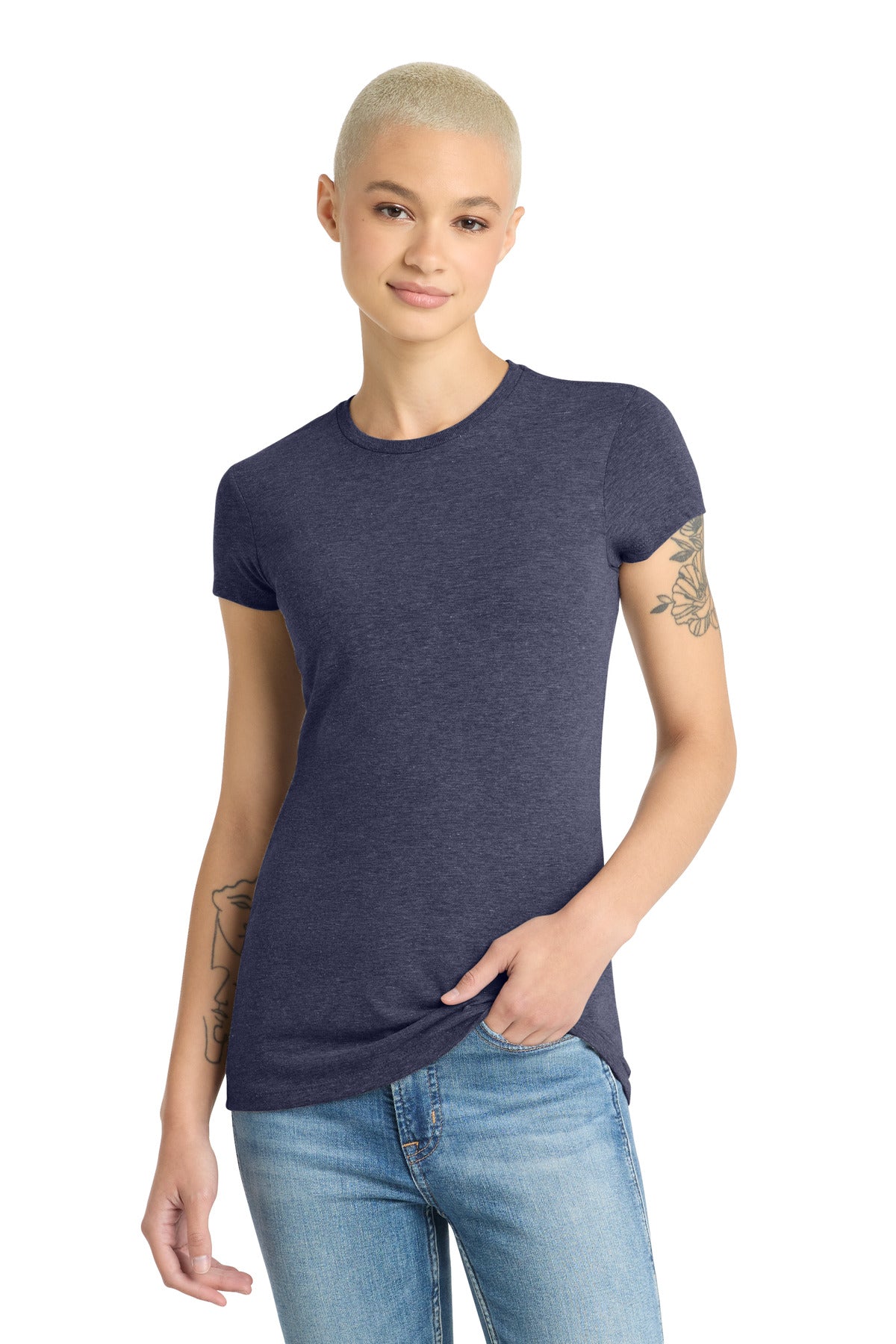 District  ®  Women's Fitted Perfect Tri  ®  Tee. DT155 | Add Your Logo
