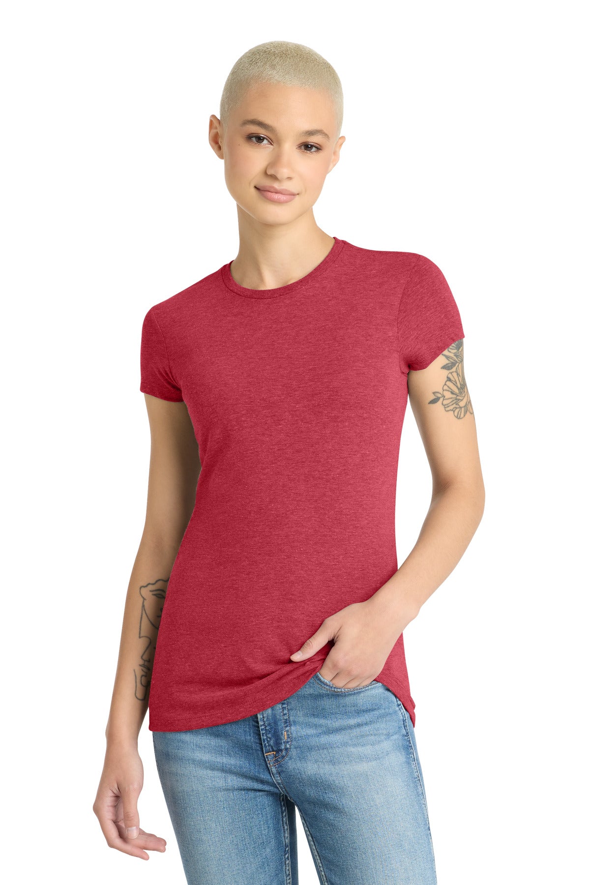 District  ®  Women's Fitted Perfect Tri  ®  Tee. DT155 | Add Your Logo