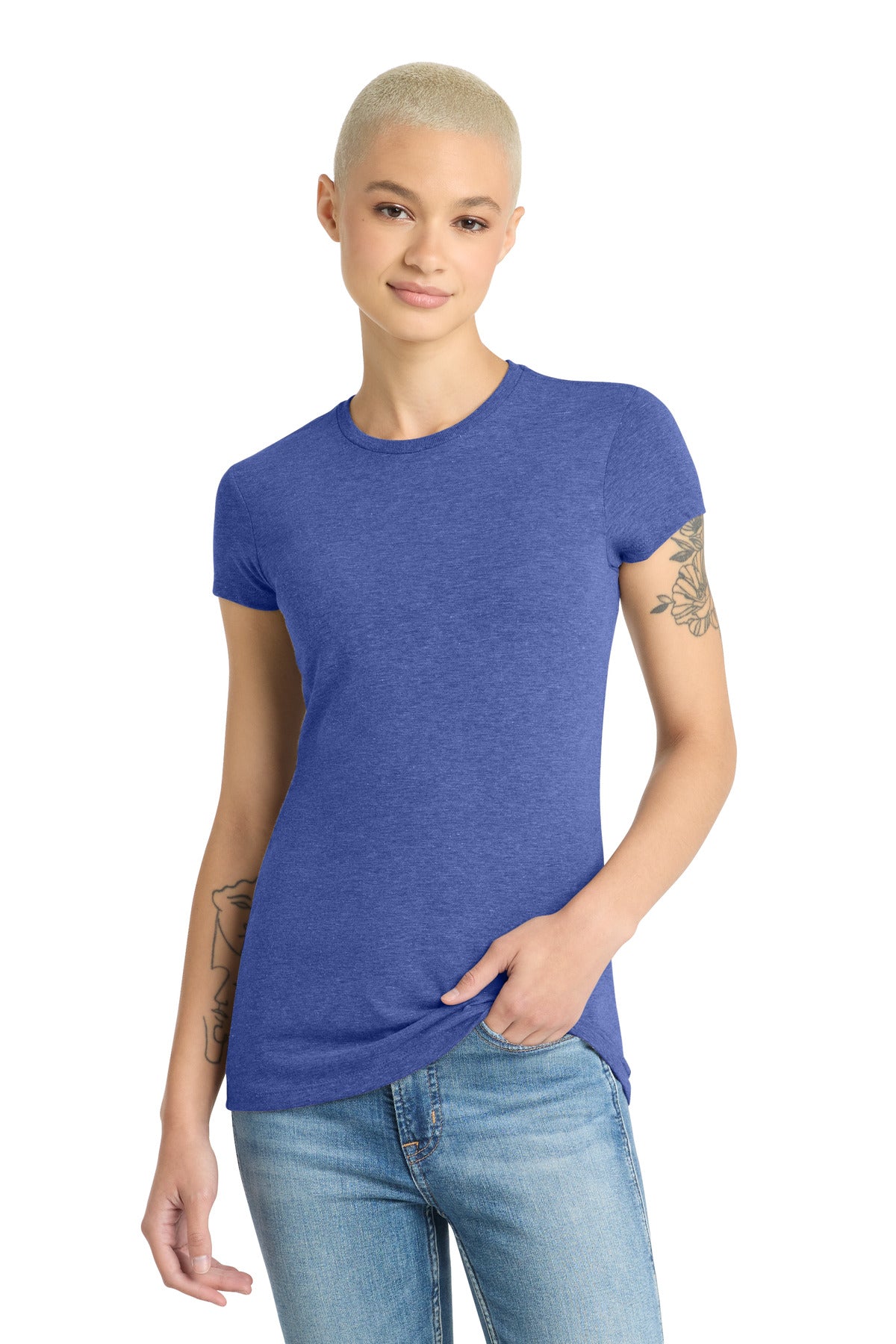 District  ®  Women's Fitted Perfect Tri  ®  Tee. DT155 | Add Your Logo