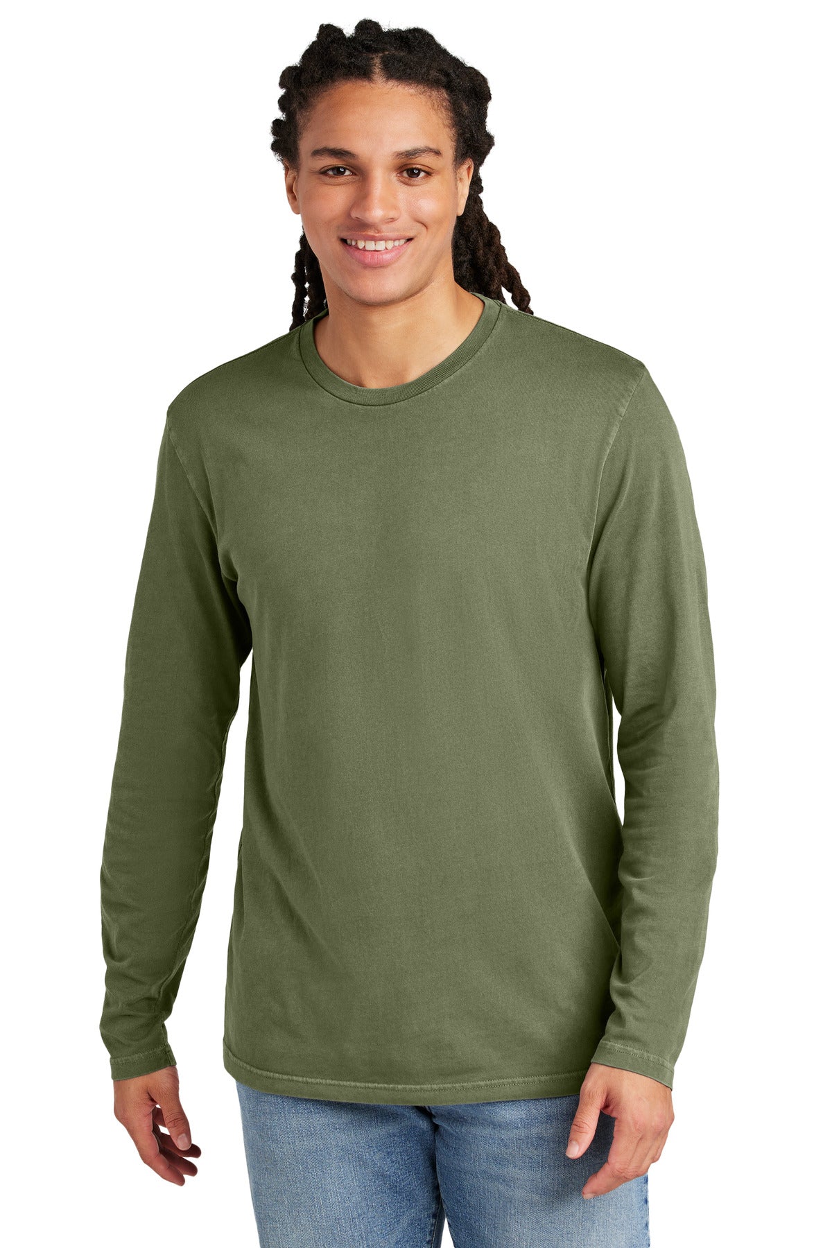 District Wash ™  Long Sleeve Tee DT2103 | Add Your Logo