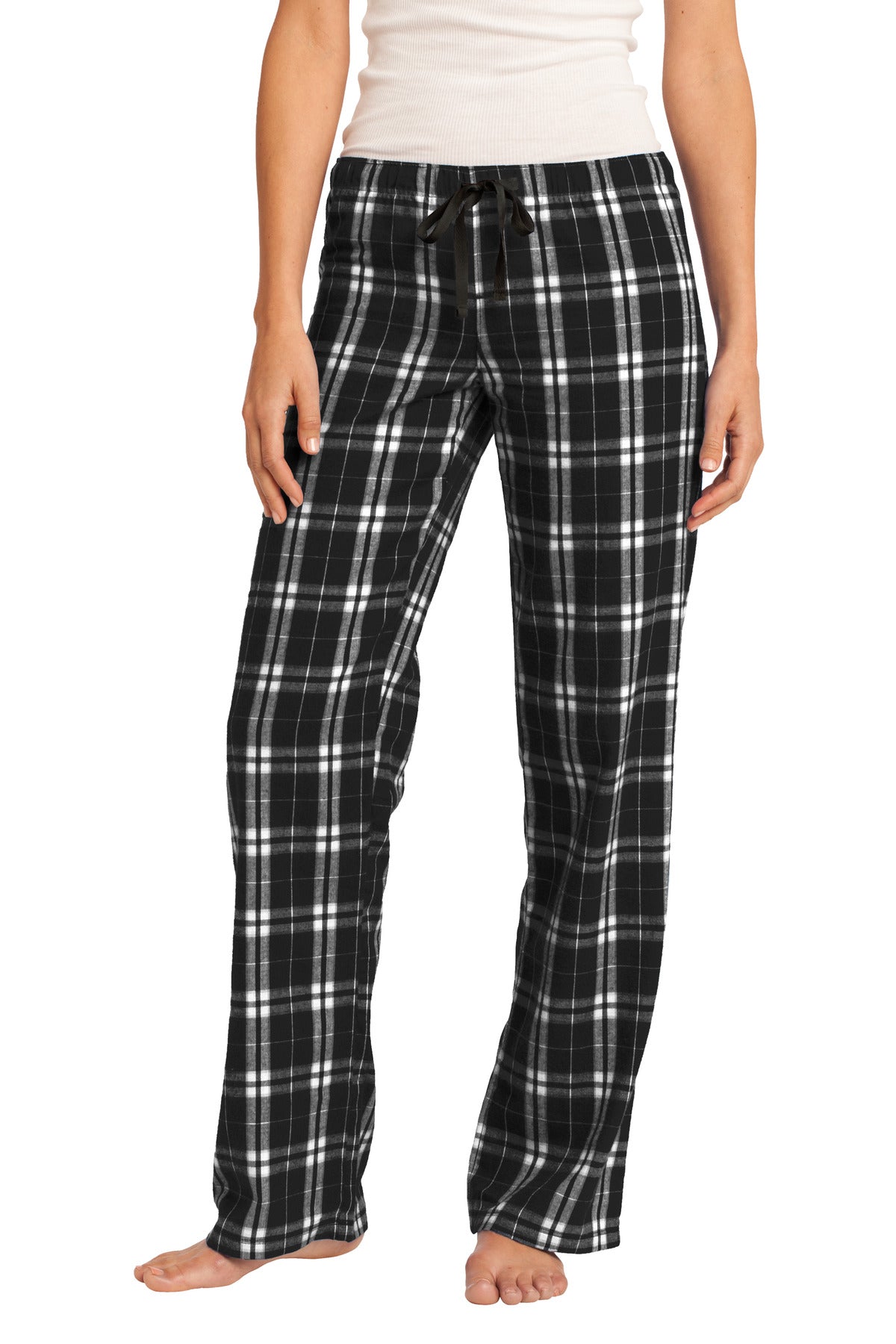 District ®  Women's Flannel Plaid Pant. DT2800 | Add Your Logo