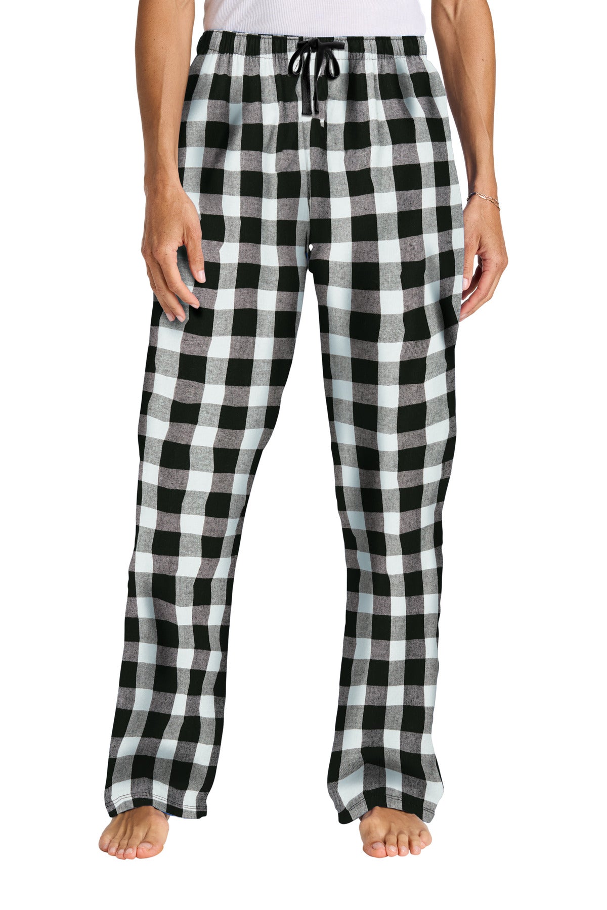 District ®  Women's Flannel Plaid Pant. DT2800 | Add Your Logo