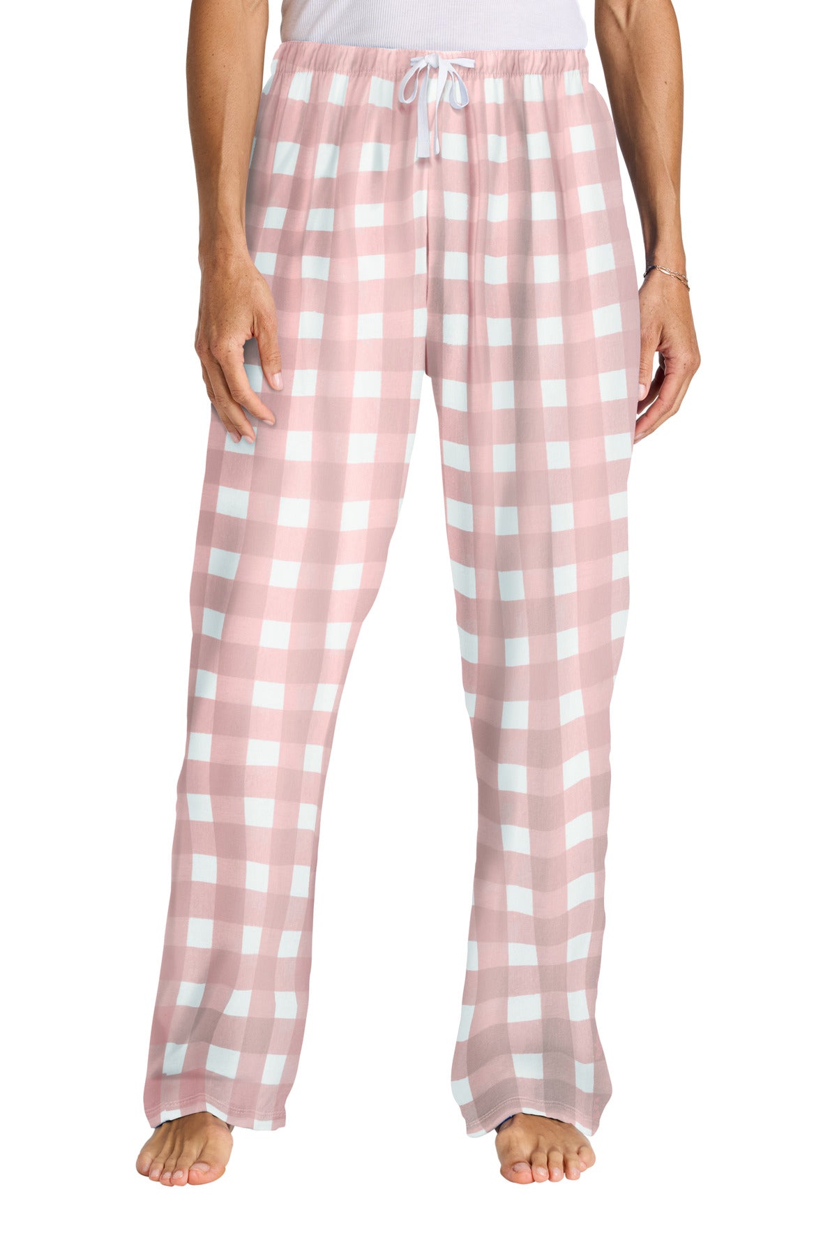 District ®  Women's Flannel Plaid Pant. DT2800 | Add Your Logo